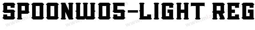 SpoonW05-Light Regul字体转换